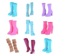 Chaussures De Poupées Assorties, Plusieurs Styles, Sandales À Talons Hauts, Bottes, Accessoires Pour Jouets