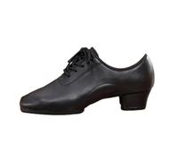 Chaussures de Pratique de Danse Latine Femmes Lacets Bout Fermé Salsa Tango Chaussures D'entraînement Talon Bas 3,5 cm/5 cm,Chaussures de Danse de Salon Intérieure ou Extérieure Chaussures Latines