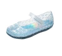 Chaussures de princesse 2026 pour fille, sandales Jelly Mary Jane Dance Party Cosplay Chaussures pour enfants tout-petits, bleu, 31 EU