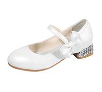 Chaussures de princesse à talons hauts avec talon - Chaussures de mariage - Chaussures de soirée - Chaussures basses pour fille - Chaussures de mariage - Chaussures de soirée - Chaussures basses