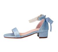 Chaussures de Princesse Brillantes pour Filles, Basket Mary Jane à Talons Bas, Sandales élégantes à Scratch