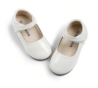 Chaussures de princesse élégantes, chaussures de fille blanches mignonnes Babies, chaussures de retour à l'école, chaussures de cérémonie, chaussures plates pour enfants EUR20,EUR21,EUR22,EUR23,EUR24,
