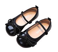 Chaussures de princesse pour fille - 30 - Chaussures plates - Chaussures d'école - Chaussures de mariage - Chaussures de danse - Chaussures de fête avec nœud papillon - Chaussures en cuir élégantes