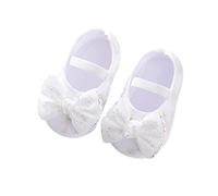Chaussures de princesse pour fille - Chaussures de baptême antidérapantes - Chaussures pour enfant - Avec nœud papillon - Chaussures de loisirs - Semelle souple - Chaussures plates pour enfant,