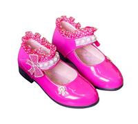 Chaussures de Princesse pour Filles Polyvalente et Confortable Charmantes Chaussure Costume Basiques Basses Mary Jane Chic Élégantes Habillées Chaussures pour Mariage, Fête, Flower Girl (32 Big Kids)