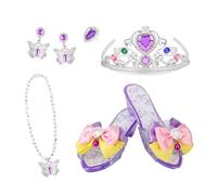 Chaussures de Princesse pour se déguiser,Chaussures Cosplay,Bijoux factices pour Fille - pour Fêtes Costumées Carnaval Bals Masqués Pièces de Théâtre Scolaires Concerts Spectacles