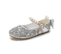 Chaussures de Princesse Reine pour Filles avec Paillettes Chaussures Scintillantes Confortable Brillante Antidérapant Semelle Plate Souples pour Fêtes Anniversaires Carnaval Deguisement Princesse