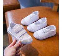 Chaussures de Printemps et d'Été en Toile pour Enfant, Baskets Blanches, Souples, Décontractées, à la Mode, pour Garçon et Fille, Nouvelle Collection C08-5