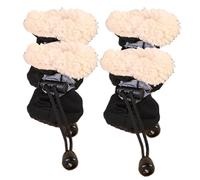 Chaussures de protection des pieds pour chien | 4 bottes antidérapantes imperméables pour chien | Bottes chaudes pour animaux de compagnie pour l'hiver | Chaussures lavables réflexives pour petits