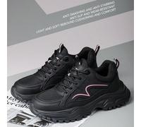 Chaussures de protection industrielle pour femmes avec boucle rotative, embout en acier anti-écrasement, antidérapantes, légères, durables, résistantes à l'usure et absorbant les chocs, convenant pour