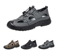 Chaussures de randonnée à bout fermé - Chaussures de randonnée - Chaussures de course - Sandales d'extérieur décontractées - Sandales d'été pour homme, gris, 41 EU