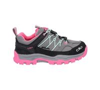 CMP Kids Rigel Low Trekking Shoes WP Mixte Enfant Chaussures de randonnée, Gris Rose Fluo Cemento Pink Fluo, 30 EU
