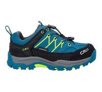 CMP Kids Rigel Low Trekking Shoes WP Mixte Enfant Chaussures de randonnée, Bleu Vert Lime Deep Lake Acido, 30 EU