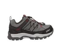 CMP - Kid's Rigel Low Trekking Shoes Waterproof - Chaussures multisports - EU 33 - grey / ferrari