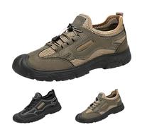 Chaussures de randonnée extra larges pour homme - Antidérapantes - Légères - Avec soutien de la voûte plantaire - Maille respirante et durable - Pour la course à pied, le trekking, les voyages, le