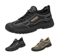 Chaussures de randonnée extra larges pour homme - Antidérapantes - Légères - Avec soutien de la voûte plantaire - Maille respirante et durable - Pour la course à pied, le trekking, les voyages, le