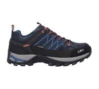 CMP Rigel Low Trekking Shoes WP Homme Chaussures de randonnée, Bleu Foncé Orange Vif B Blue Flash Orange, 39 EU