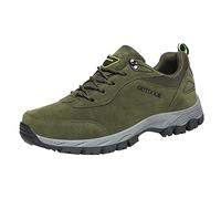 Chaussures de Randonnée Hommes Casual Sneakers Basses Hommes Confortable Léger Outdoor Bottes de Randonnée et de Jogging Respirant Chaussures de Montagne Résistant à l'Usure et Résistant au Slip, Army