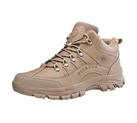 Chaussures de randonnée imperméables à enfiler pour homme - Chaussures de marche en plein air pour homme - Anti-crevaison - Chaussures de trekking à lacets en polyuréthane - Chaussures d'escalade