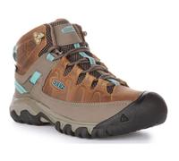 Chaussures de randonnée Keen Targhee III en cuir imperméable et en maille pour femmes - Brun Bleu - 38.5 38,5