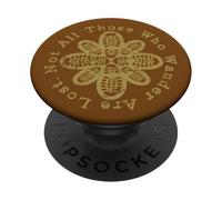 Chaussures de randonnée « Not All Those Who Wander are Lost » - Imprimé Fleur PopSockets PopGrip Adhésif
