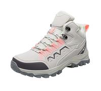 Chaussures de randonnée pour femme légères et respirantes - Chaussures de trekking pour femme - Bottes d'hiver à lacets - Chaussures orthopédiques d'extérieur confortables - Bottes courtes, Rose, 36