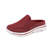 Chaussures de randonnée pour homme - Maille unique - Génération - Milieu - Étrier - Chaussures paresseuses - Frontière - Grande taille - Chaussures d'affaires pour homme, Rouge pastèque, 38 EU