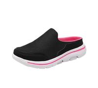 Chaussures de randonnée pour homme - Maille unique - Génération - Milieu - Étrier - Chaussures paresseuses - Frontière - Grande taille - Pour homme - Noir, rouge, 39 EU