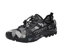 Chaussures de randonnée respirantes pour homme - Chaussures de marche en maille - Baskets de trekking légères - Baskets de camping confortables - Baskets de sport légères pour un usage quotidien, gris