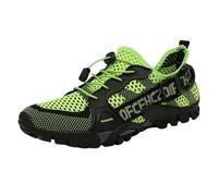 Chaussures de randonnée respirantes pour homme - Chaussures de marche en maille - Baskets de trekking légères - Baskets de camping confortables - Baskets de sport légères pour un usage quotidien, Vert