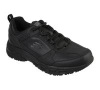 Skechers Baskets homme Oak Canyon Redwick – cuir et textile synthétique noir, lacets – 44