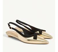 Chaussures de robe synthétique élégantes, confortables et minimalistes avec décoration de nœud et talon plat. Convient pour le thé de l'après-midi, les rendez-vous, les fêtes, le lieu de travail, Hall