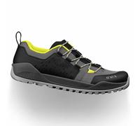 Chaussures De Route Fizik Terra Ergolace X2 E-Bike Grise/Jaune Fluo - 39,5
