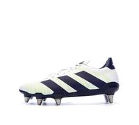 Chaussures de Rugby Blanc/Marine Homme Adidas Kakari SG 42 2/3