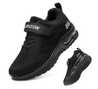 Chaussures de Running garçon Course Outdoor Sneakers Mode Basket Filles Mesh Sneaker Mixte Enfant(Noir,36EU)