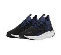 PUMA Mixte Softride Symmetry Fuzion Road Running Shoe, Black-Club Navy White, 42.5 EU