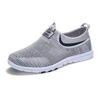 Chaussures de Running Sport Homme Baskets Mode Chaussure Casual Basse Slip-on Gris 41 EU