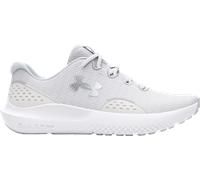 Under Armour UA W Charged Surge 4 Chaussures de sport pour femmes, baskets légères et respirantes, blanc/gris/argent