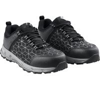 Chaussures de sécurité à embout d'acier pour hommes - US taille 10,5 - Chaussures de travail athlétiques - Robustes - Confortables - Sneakers noirs