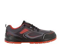 Chaussures de Sécurité à Embout en Acier - Rouge EU 42, Basket de Travail S1P Confortables pour Hommes et Femmes, Safety Jogger Cador, antidérapantes et absorbant les chocs, idéales pour la logistique