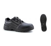 Chaussures de sécurité basses basic Nacrite S1P SRC - cuir noir - taille 46 Coverguard
