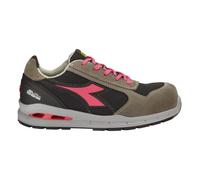 Chaussures de sécurité basses femmes RUN A.BOX LOW S1PS FO SR ESD - gris et rose - 38 Diadora Utility