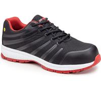 Chaussures de sécurité Basses S1P - Noir/Rouge - COVERGUARD - GALAXITE (tailles au choix)