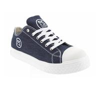 Chaussures de Sécurité Basses - Tissu Bleu Denim, Semelles Antidérapantes Blanches - Fashion Security - Confort et Style - 39 - Taille 39