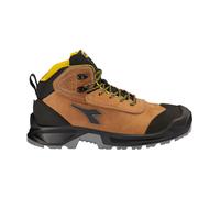 Diadora Utility Classic Mid S3S, bottes de sécurité unisexes 43 EU Marron/Noir Marron/Noir