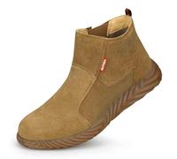 Chaussures De Sécurité En Daim, Chaussures De Soudeur Anti-brûlure, Chaussures À Embout D'acier Anti-écrasement Et Anti-perforation, Chaussures D'assurance Travail Résistantes À L'usure Et Antidérapan