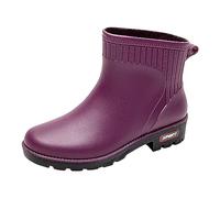 Chaussures de Sécurité Hautes Femme Bottes Travail Imperméables Légère Confortables légantes Tendance au Formateurs Pluie Antidérapantes Confortable Antidérapant