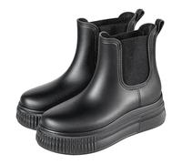 Chaussures de Sécurité Hautes Femme Extérieur Imperméable l'eau Travail Légère Imperméables légantes Doublure en Tissu Plein Air Confortable Jardin Bottines