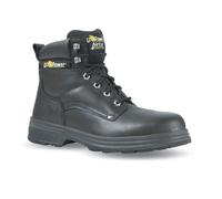 Chaussures de Sécurité Hautes - U-POWER - TRACK S3 - Embout Composite - Cuir Pleine Fleur - Noir / Jaune 38