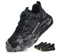 Chaussures de Sécurité Hommes Femmes S3S Imperméable Basket de Securite | Légère ESD Chaussures de Travail Antidérapante Basket de Travail Embout en Acier Respirant Confortable Antistatique 36-48 EU